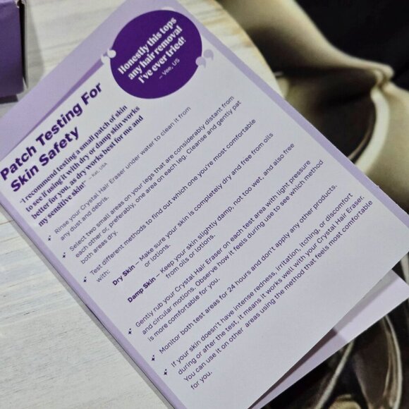 Bleame ✦ Crystal Hair Eraser ✦ Nano-Crystalline Painless Body Hair Removal Tool - Picture 7 of 11